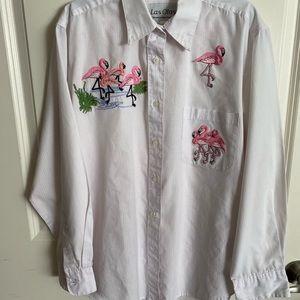 Las Olas Flamingo Blouse